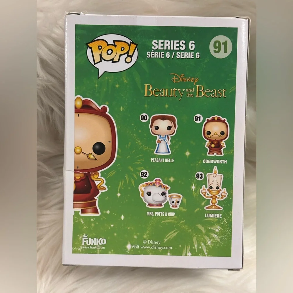 FUNKO POP DISNEY BEAUTY AND THE BEAST COGWORTH 91 Vinyl Figure
